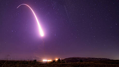 FILE PHOTO: An unarmed Minuteman III ICBM launch © AFP / J.T.Armstrong