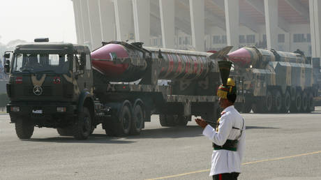 FILE PHOTO. Pakistan's Ghauri nuclear-capable missile