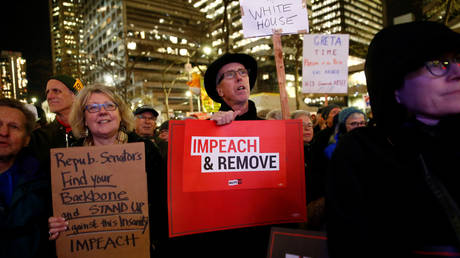 Trump’s impeachment is part of ‘political strife’, fate of his presidency not yet sealed – Moscow