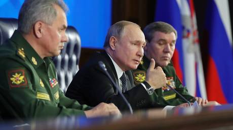 ‘Today THEY are trying to catch up’: Putin says Russia surpasses all competitors in advanced weapons for the first time