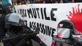 WATCH French riot police knock down elderly woman… during rally for 80yo who died after getting hit by tear gas grenade