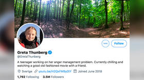 Greta Thunberg responds to Trump’s advice to ‘chill out’ with Twitter bio change again