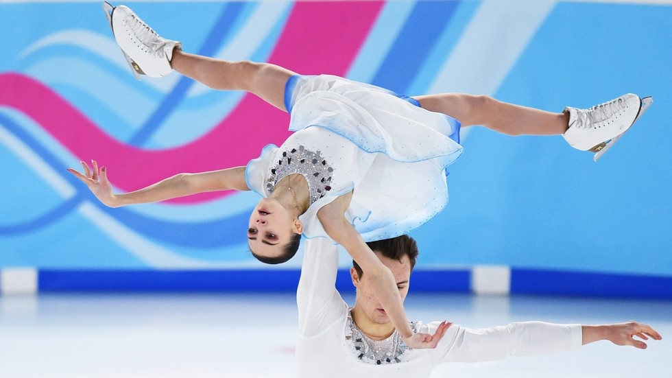 Russian figure skating duo Apollinariia Panfilova and Dmitry Rylov