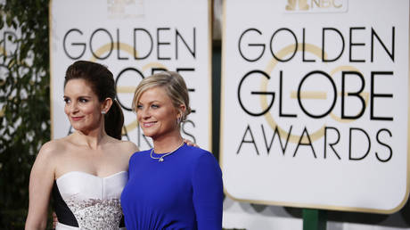 Tina Fey, Amy Poehler at 72nd Golden Globes, 2015
