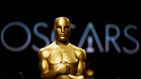 FILE PHOTO: An Oscar statue is seen during a media preview of this year's Academy's Governors Ball in Los Angeles, California.