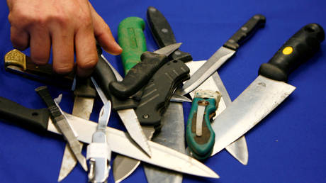 Knife crime in England & Wales rockets to 10-year high