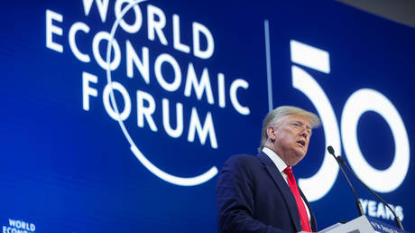 Trump rejects environmental &lsquo;prophets of doom&rsquo; and their &lsquo;apocalyptic predictions&rsquo; in Davos speech
