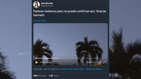 Puerto Ricans baffled by strange lights appearing overhead in dawn skies (VIDEO, PHOTOS)
