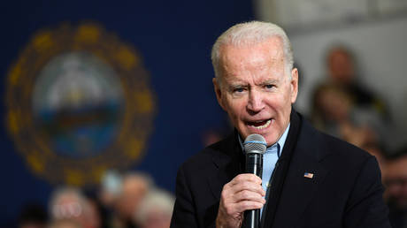 Joe Biden campaigns in Salem, New Hampshire