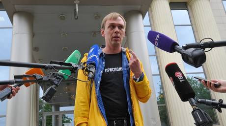 Journalist Ivan Golunov meets media in Moscow