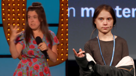 Greta Thunberg SEX joke triggers outrage at disabled British comedian