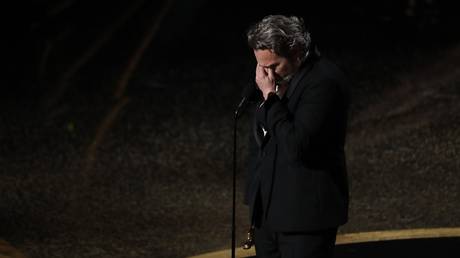 Forgive us, artificially inseminated cows! Joaquin Phoenix goes on passionate woke tirade after winning best actor Oscar for Joker
