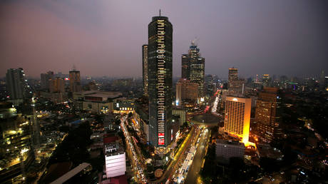FILE PHOTO: A business district in Jakarta, Indonesia © Reuters / Willy Kurniawan