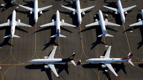 FILE PHOTO: Grounded Boeing 737 MAX aircraft at Boeing Field in Seattle © Reuters / Lindsey Wasson