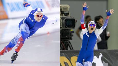 Two in a row! Kulizhnikov & Voronina smash records to clinch 1000m and 5000m gold at speed skating worlds