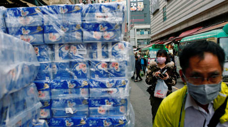 Toilet paper at a market in Hong Kong earlier this month, FILE PHOTO. © Reuters/Tyrone Siu