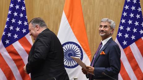 External Affairs Minister of India Subrahmanyam Jaishankar with US Secretary of State Mike Pompeo, June 26, 2019, New Delhi, India © Getty Images / Arvind Yadav / Hindustan Times
