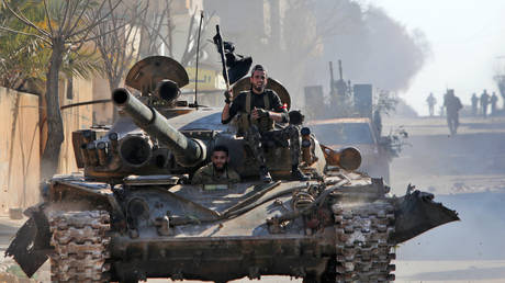 Turkish-backed fighters in Syria’s Idlib Province. February 27, 2020. © AFP / Bakr Alkasem