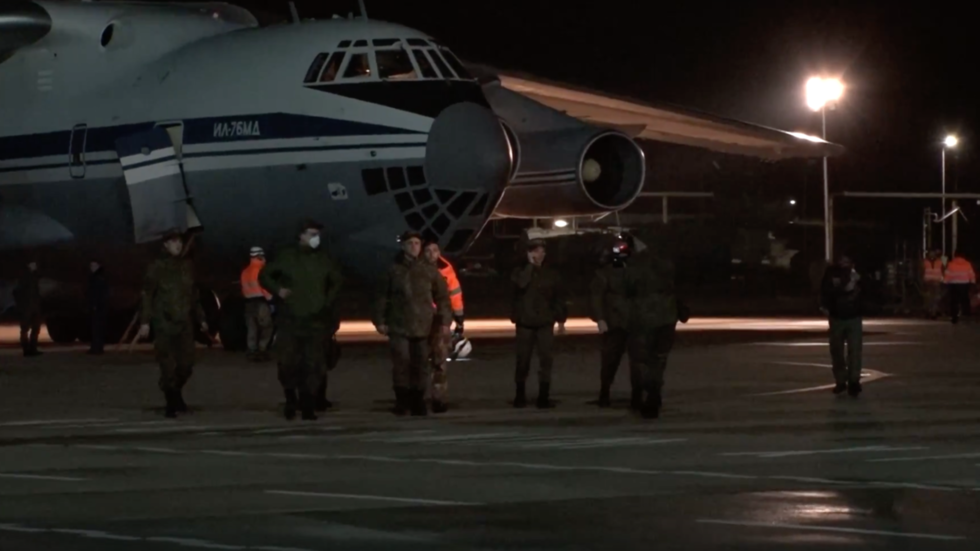 First Russian military planes with medics & supplies land in ...