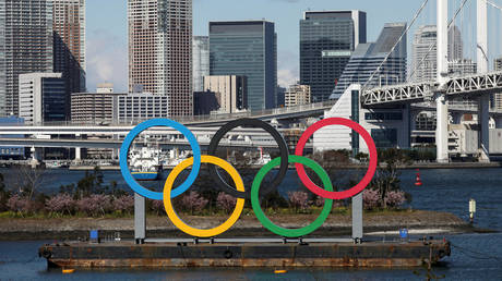 Olympic rings at Odaiba Marine Park in Tokyo © REUTERS / Athit Perawongmetha
