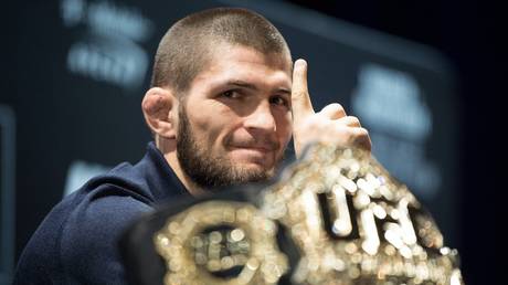 Watch Khabib Nurmagomedov and Tony Ferguson face off at UFC 249 press conference in Las Vegas (VIDEO)