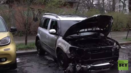 Berlin police suspect political violence as SECOND car of AfD member torched in Germany within DAYS