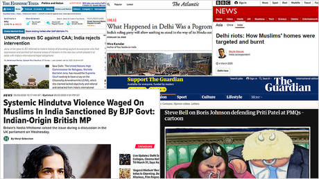 Screenshots from The Atlantic, BBC, Huffingtonpost, The Economic Times, The Guardian