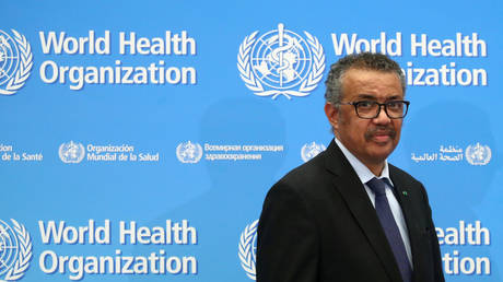 Director-General of the WHO Tedros Adhanom Ghebreyesus. © REUTERS/Denis Balibouse/File Photo