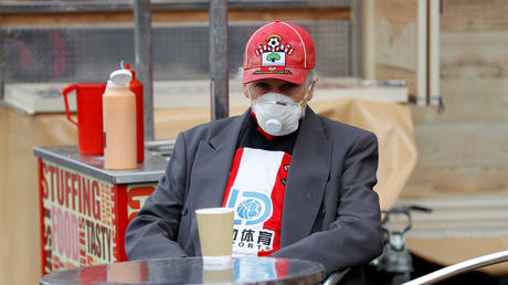 A Southampton fan at the team's game against Newcastle earlier in March. © Reuters