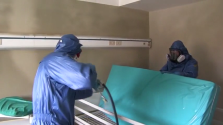 WATCH Russian biodefense troops disinfect nursing home in coronavirus-hit Italy