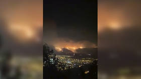 Residents horrified as WILDFIRE consumes all around them in nightmarish scenes in Argentina (VIDEOS)