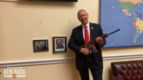 ‘Come and take it!’ GOP congressman triggers left with AR-15 gun-wielding message to Biden & Beto