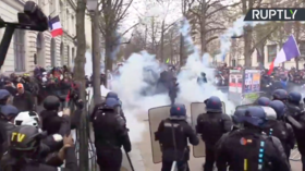 Yellow Vests DEFY Covid-19, lockdown & TEAR GAS to protest Macron government (VIDEOS)