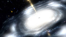Astronomers observe jet-firing SUPERMASSIVE BLACK HOLE from the early universe