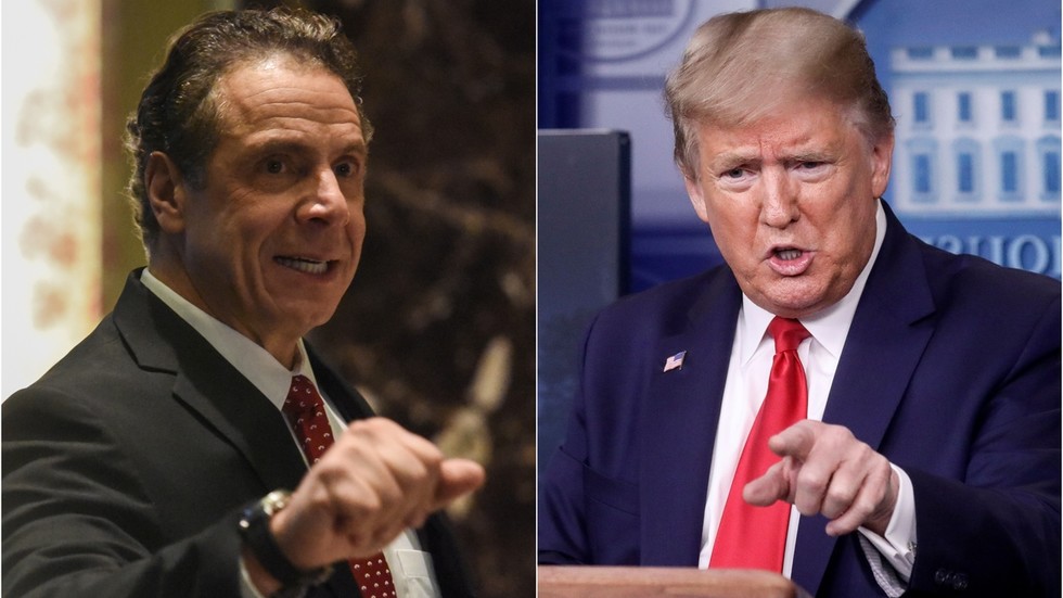 ‘That won’t happen!’ Trump & Cuomo clash over New York’s ‘independence’ post-coronavirus