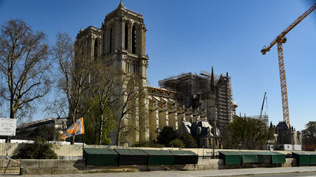 FILE PHOTO: The Notre-Dame de Paris cathedral on on March 25. © AFP / Bertrand Guay