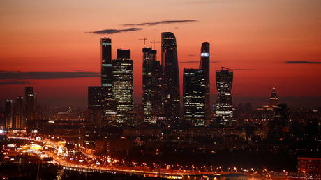 The skyscrapers of the Moscow International Business Centre