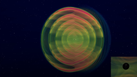 Breathtaking VIDEO recreates enormous smash-up between two black holes