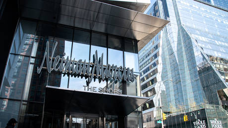 The Neiman Marcus store in New York City, April 19, 2020. © Reuters / Jeenah Moon