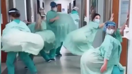 The dancing nurses of Tik Tok © YouTube / Dave DX