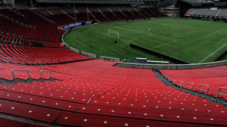 A view of an empty Nippert Stadium in  Cincinnati, Ohio. © Reuters / Aaron Doster