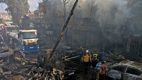 Massive truck bomb explosion in Syria&rsquo;s Afrin kills 40+ civilians & Turkey-backed militants (GRAPHIC VIDEOS)