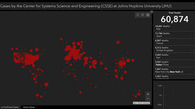 Global Covid-19 death toll surpasses 60,000 – Johns Hopkins University