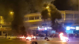 WATCH: Lebanese citizens vent their ire by TORCHING bank, army vehicle, as at least 1 protester shot dead
