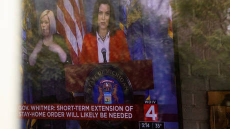 A news conference held by Michigan Governor Gretchen Whitmer
