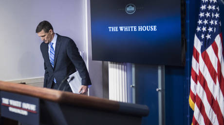 FILE PHOTO: Michael Flynn during the daily news briefing at the White House in Washington, DC, Feb. 01, 2017