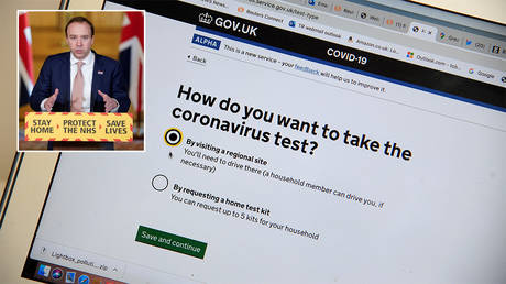 &lsquo;Trying every trick in the book&rsquo;: UK government changes rules to hit 100k coronavirus tests target &ndash; report