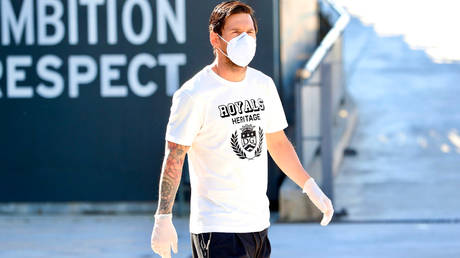 Checking in: Masked Messi back at Barcelona training ground in GLOVES to take Covid-19 test with teammates after SIX WEEKS at home