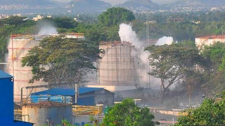 The LG Polymers plant near Visakhapatnam. ©  Greater Visakhapatnam Municipal Corporation / Srijana Gummalla