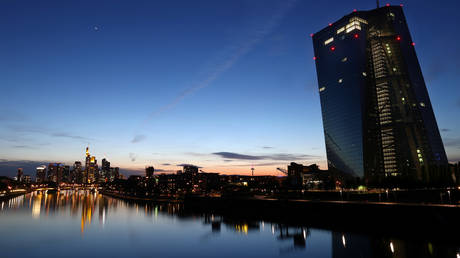 The headquarters of the European Central Bank (ECB) in Frankfurt, Germany